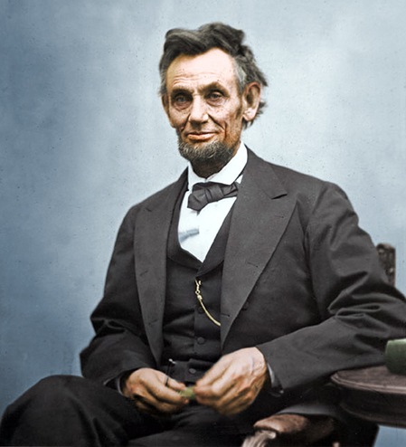Tổng thống thứ 16 của nước Mỹ, Abraham Lincoln.